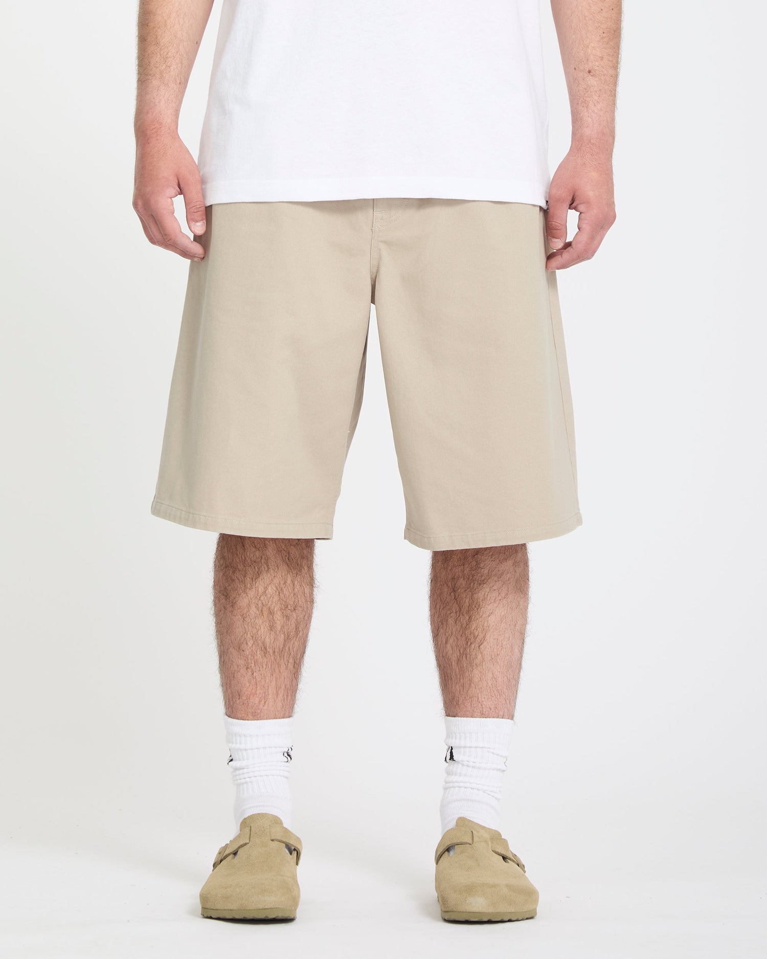 CHILLOW PLEAT EW CHINO SHT 24 LIGHT KHAKI