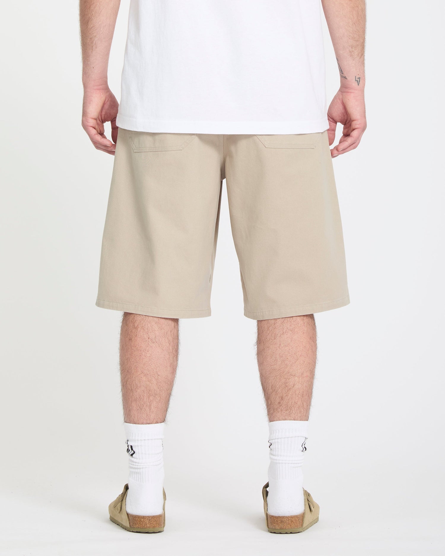 CHILLOW PLEAT EW CHINO SHT 24 LIGHT KHAKI