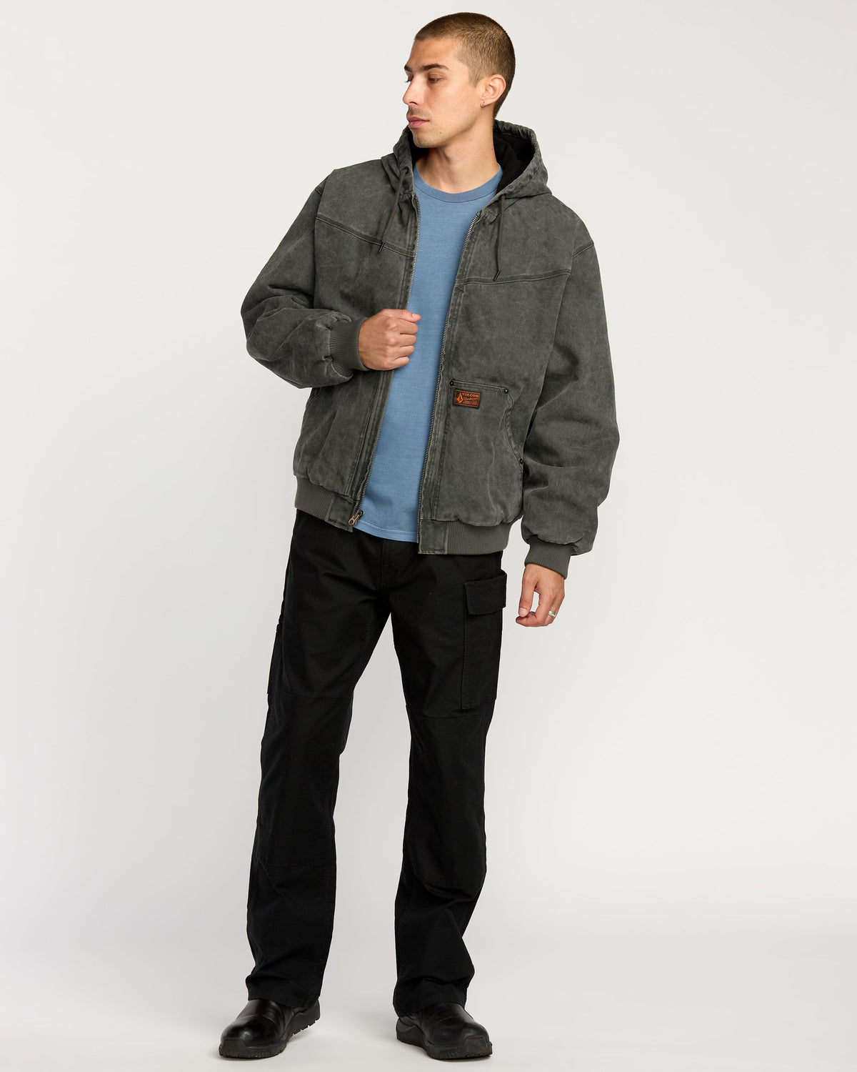 HAMILSTORM JACKET RINSED BLACK