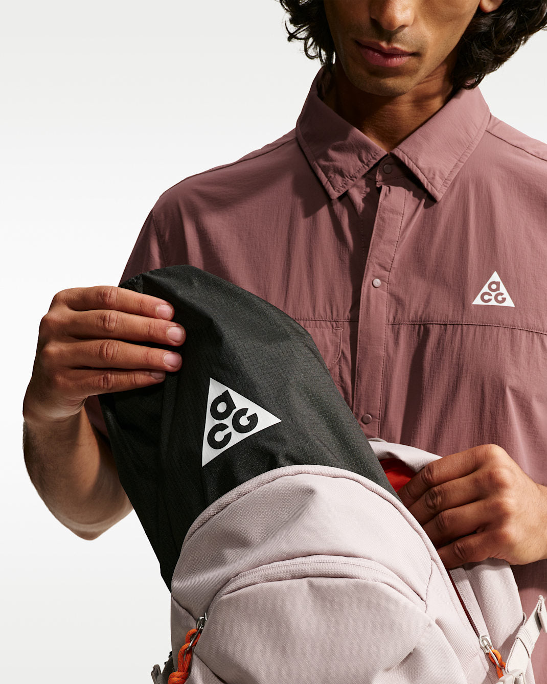 ACG STUFF SACK 3-PACK (8L) BLACK / SAFETY ORANGE / SUMMIT WHITE