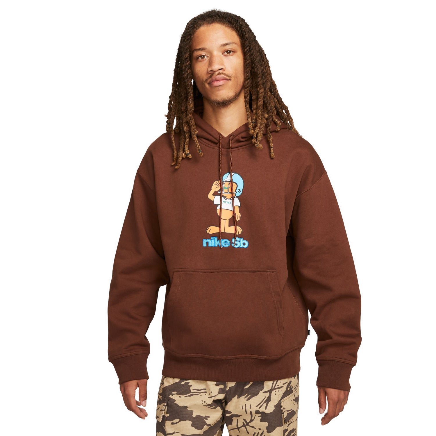 SB FOOTBALL SKATE PULLOVER HOODIE CACAO WOW