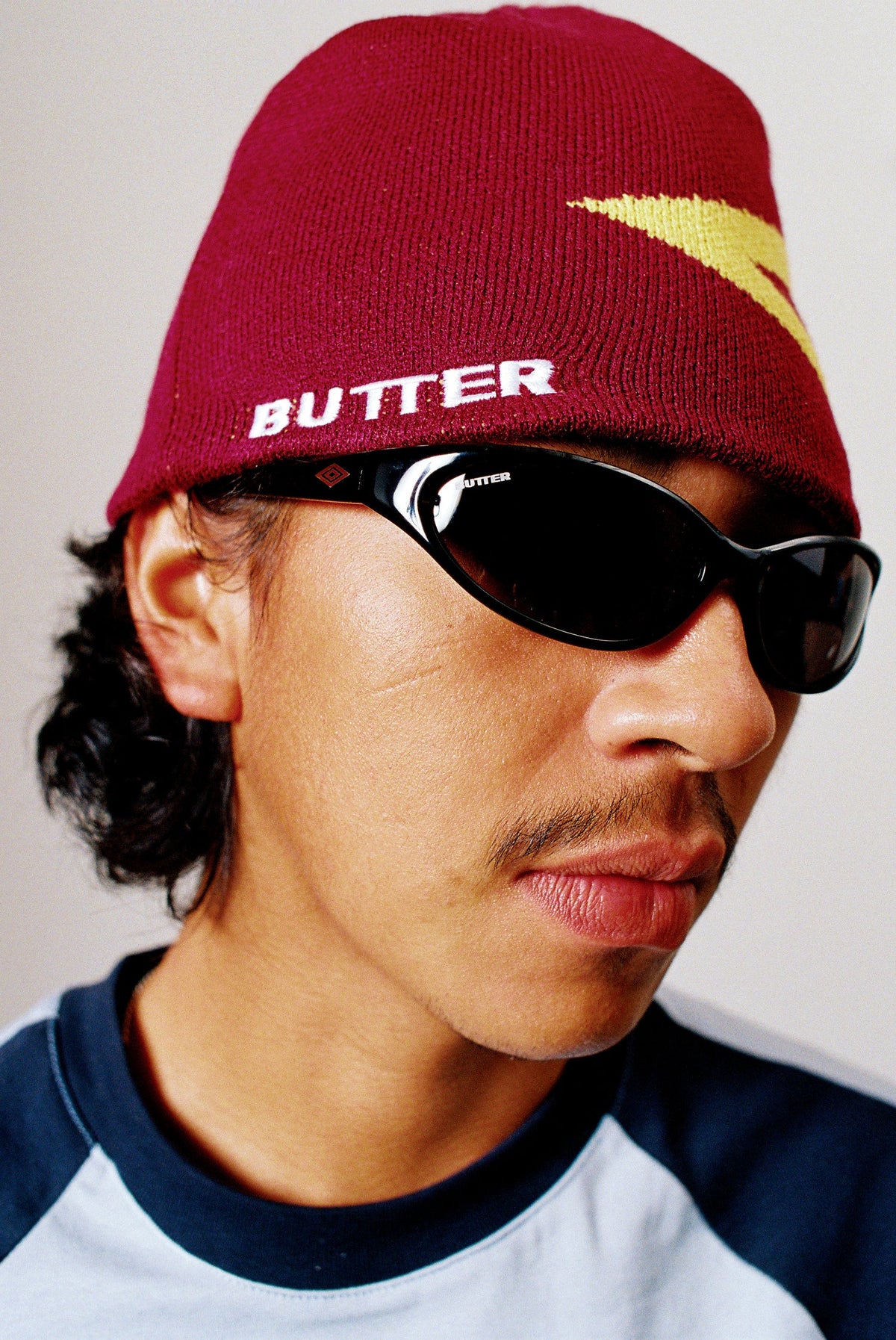 DIAMOND SKULLY BEANIE BURGUNDY