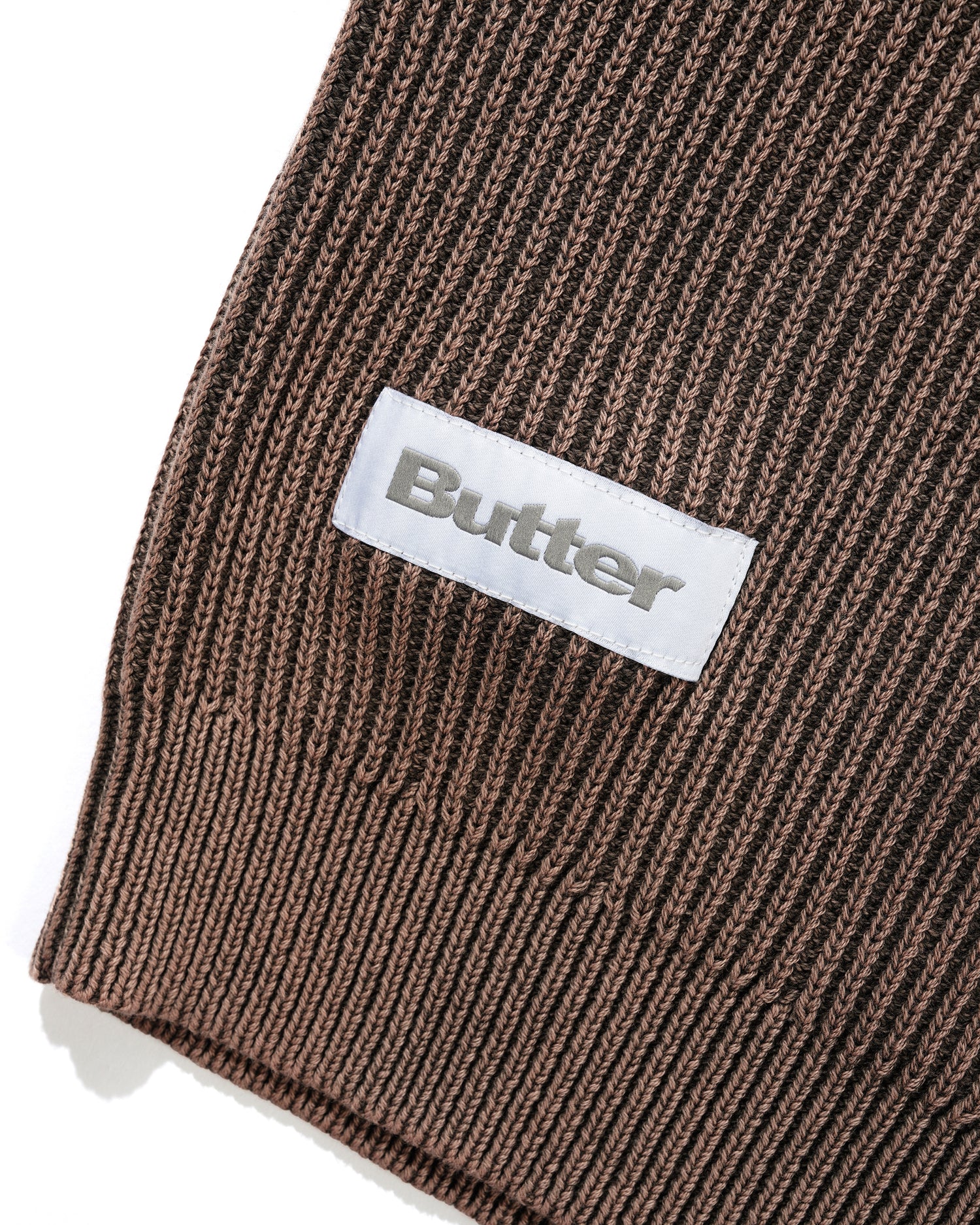 BLEACH KNIT SWEATER BROWN