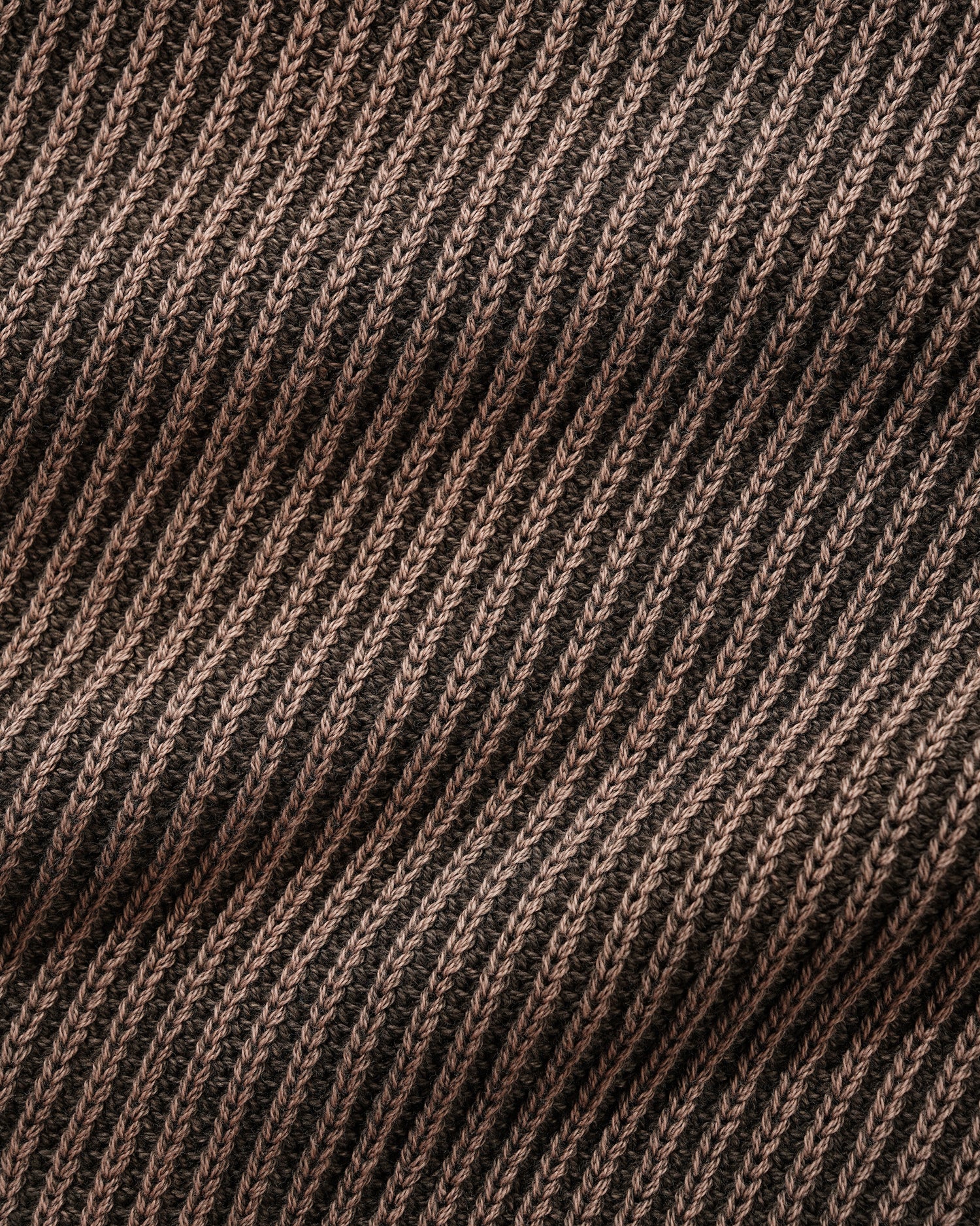BLEACH KNIT SWEATER BROWN