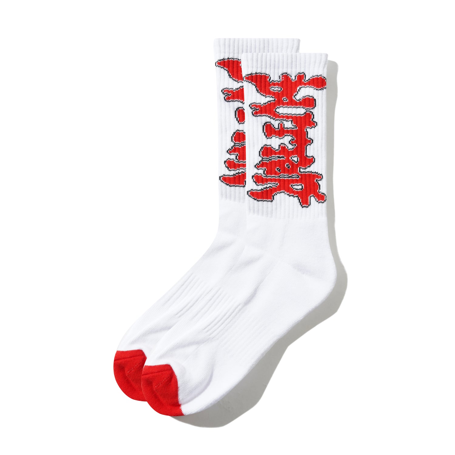 BLOTCH SOCKS WHITE