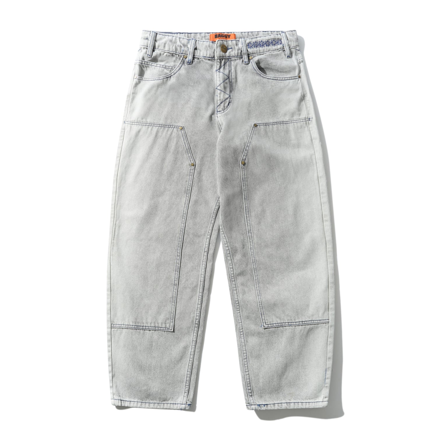 BRONCO DENIM JEANS WASHED GREY