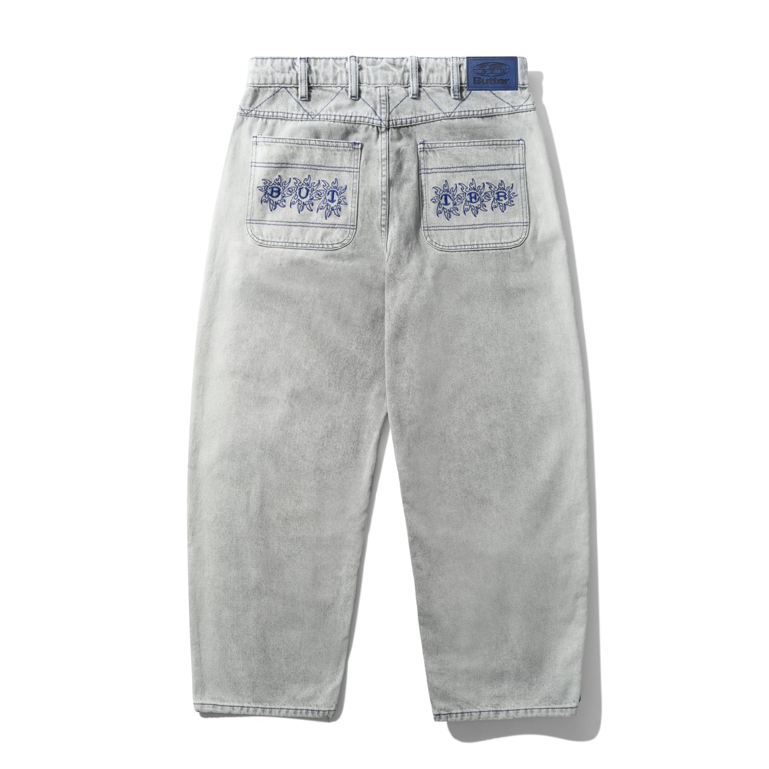 BRONCO DENIM JEANS WASHED GREY