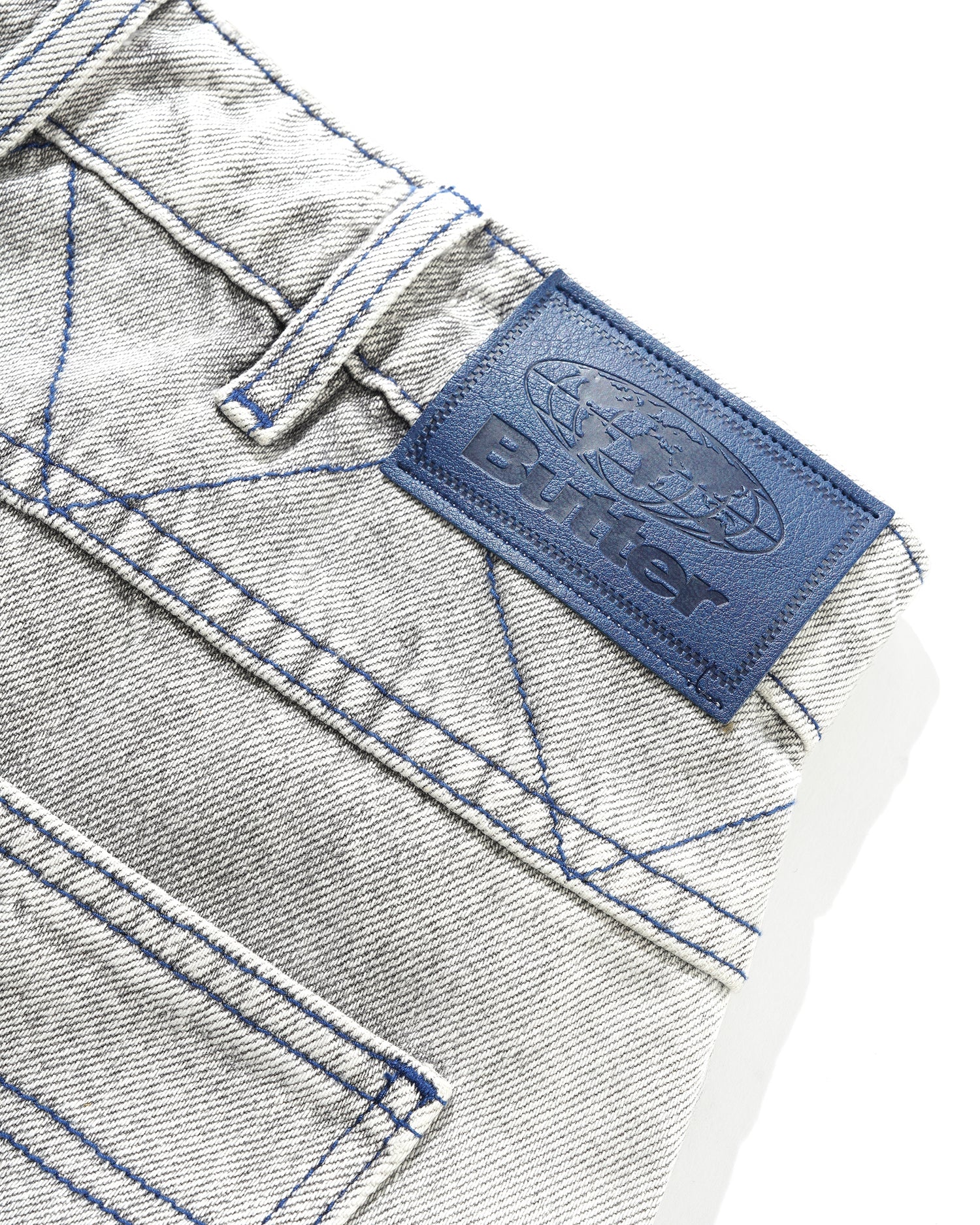 BRONCO DENIM JEANS WASHED GREY