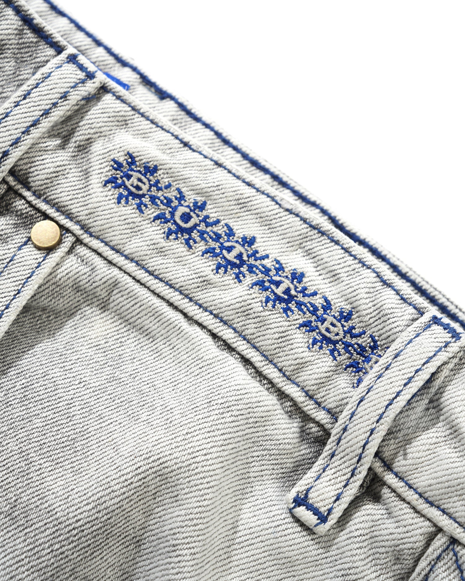 BRONCO DENIM JEANS WASHED GREY