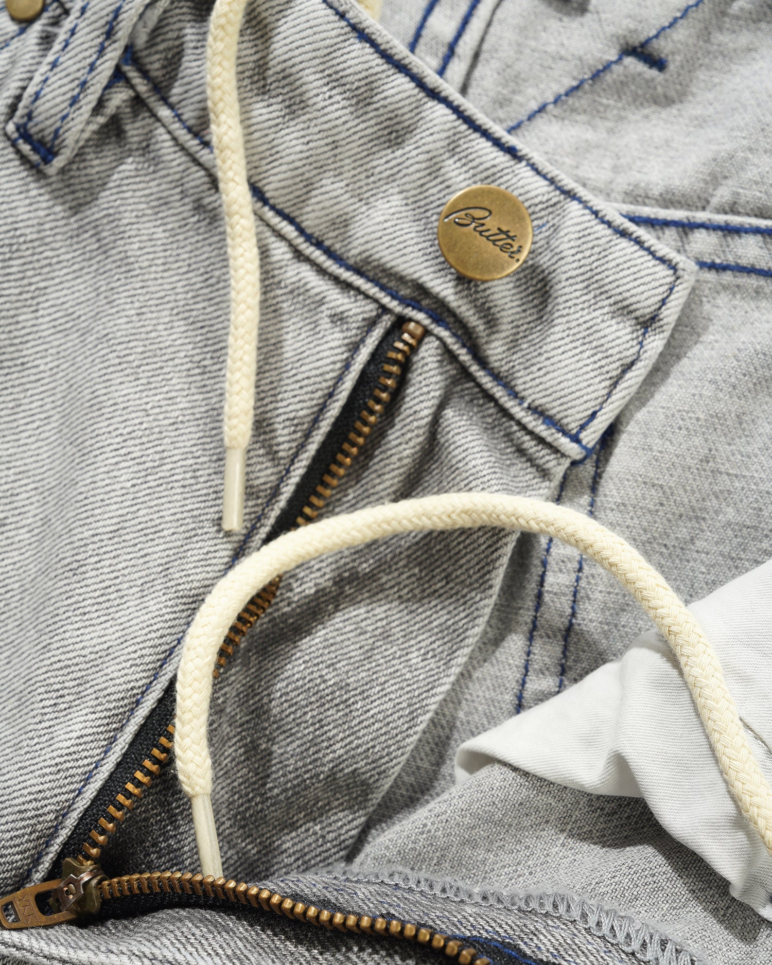 BRONCO DENIM JEANS WASHED GREY