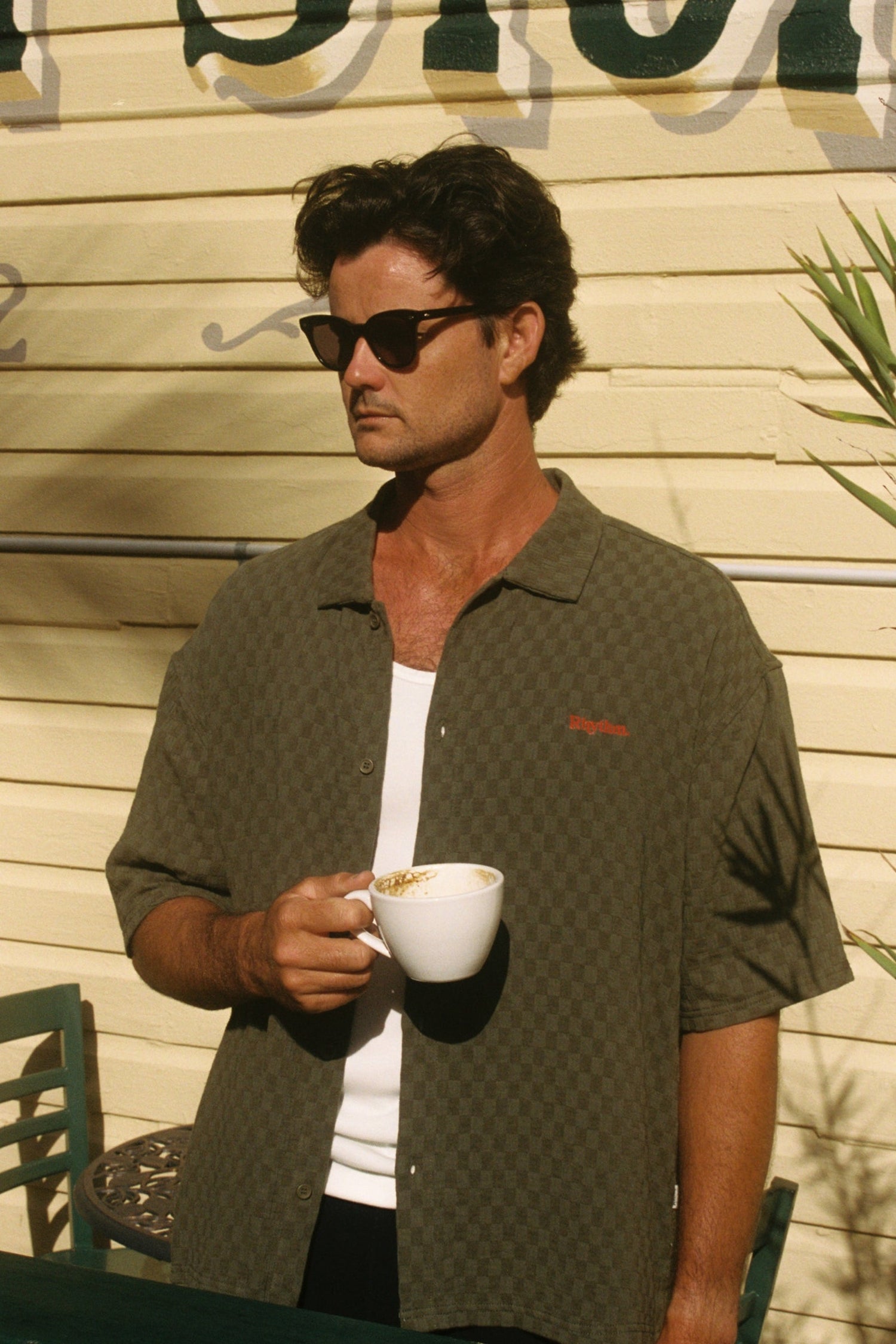 WASH CHECK RELAXED SS SHIRT GREEN