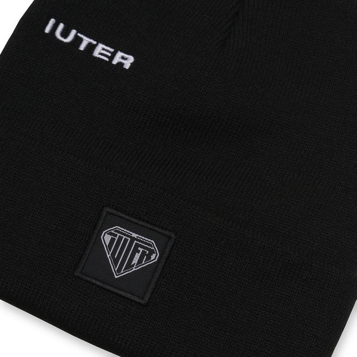 LOGO FOLD BEANIE BLACK