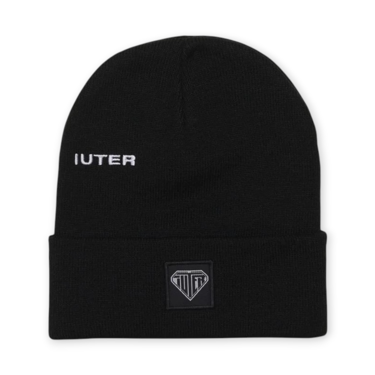 LOGO FOLD BEANIE BLACK