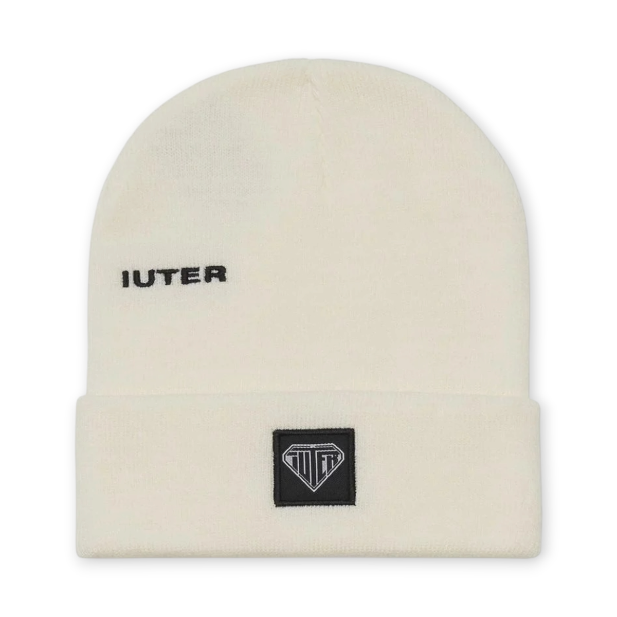 LOGO FOLD BEANIE WHITE