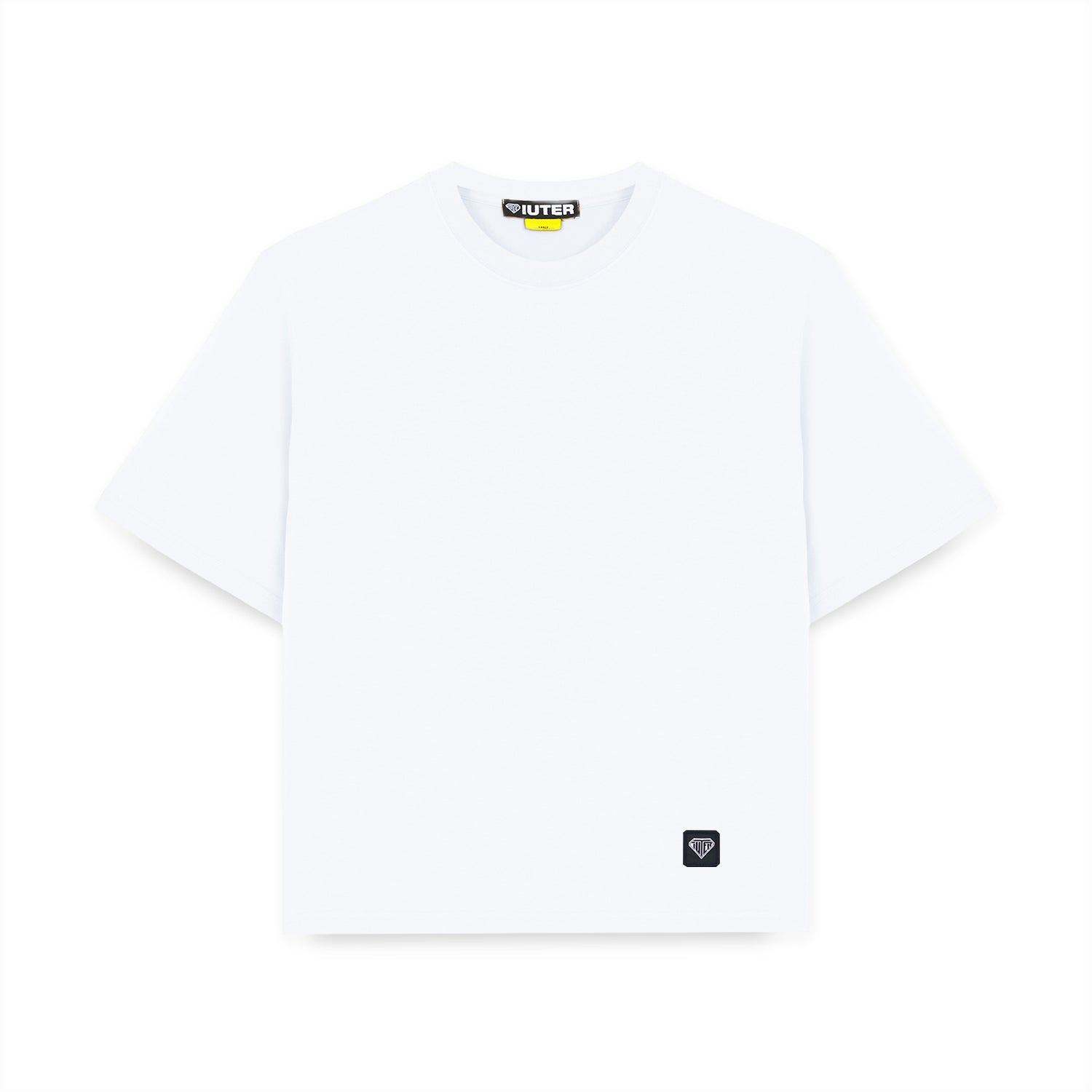 RIBBED BOXY TEE WHITE