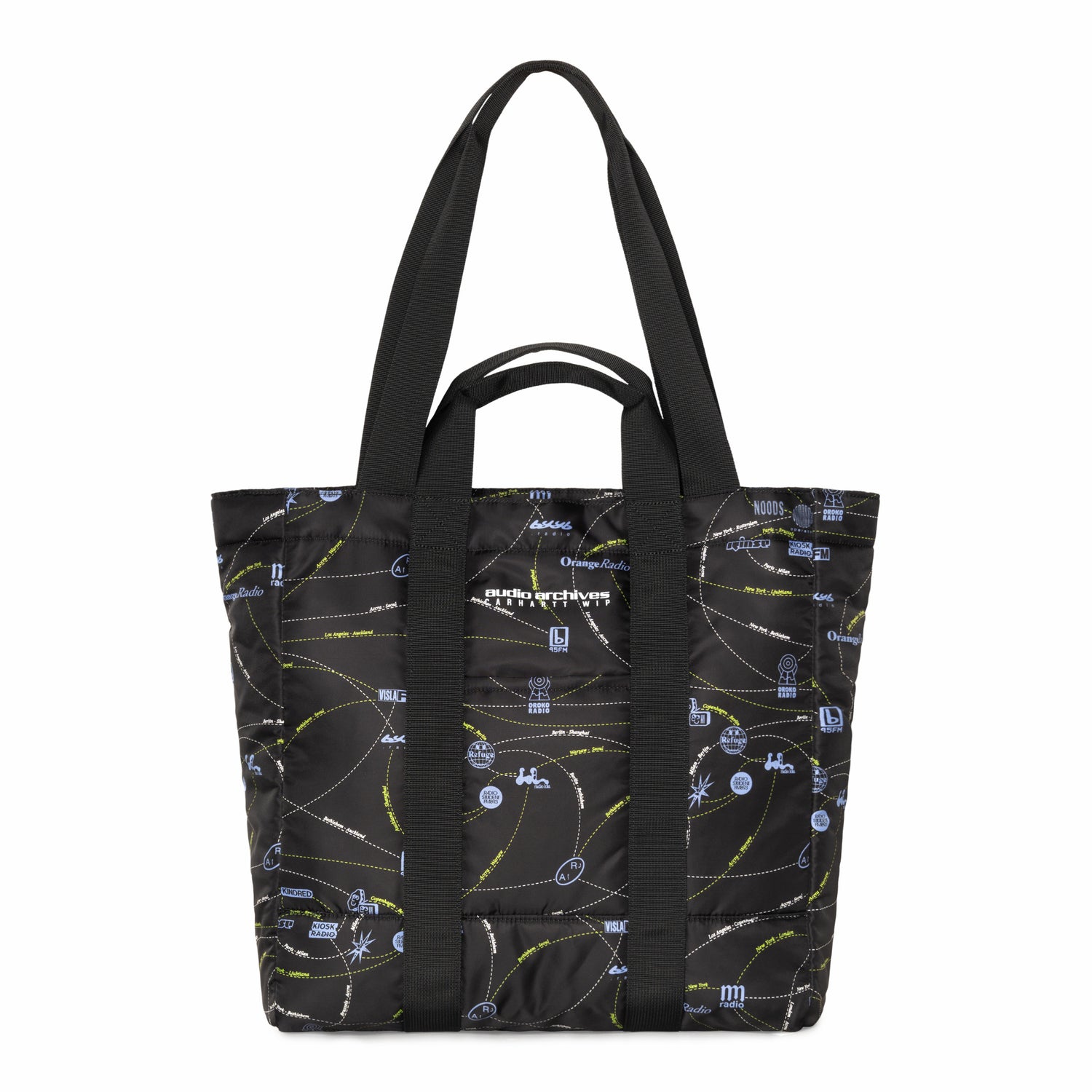 AUDIO ARCHIVES WIP RECORD BAG AUDIO ARCHIVES WIP PRINT, BLACK