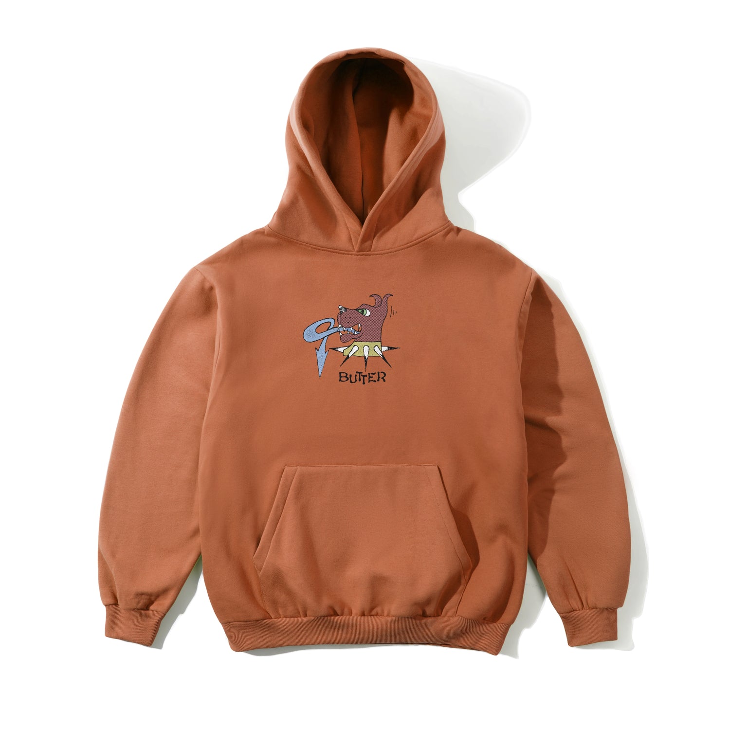CANINE PULLOVER HOOD RUST