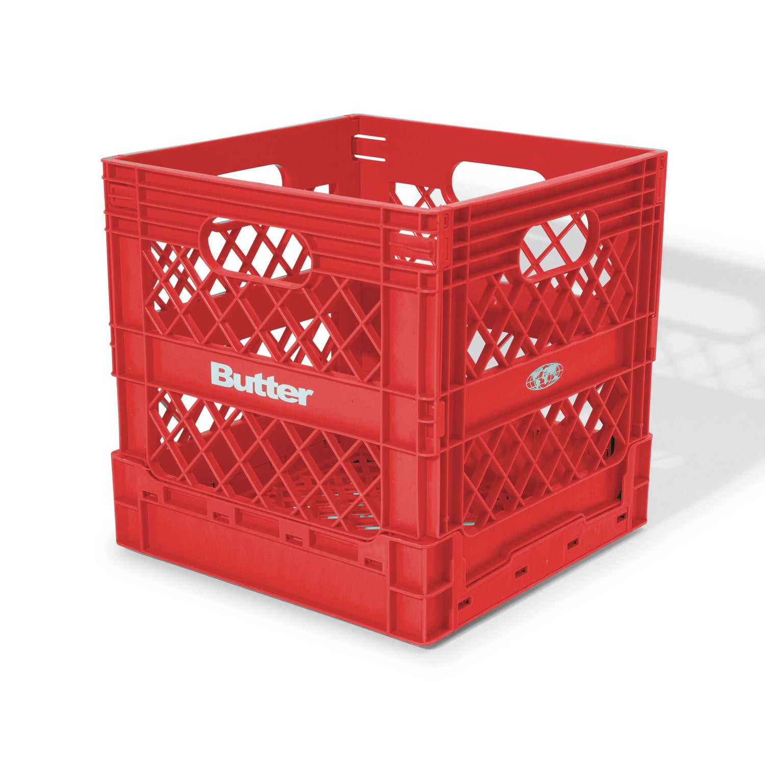 COLLAPSABLE RECORD CRATE RED