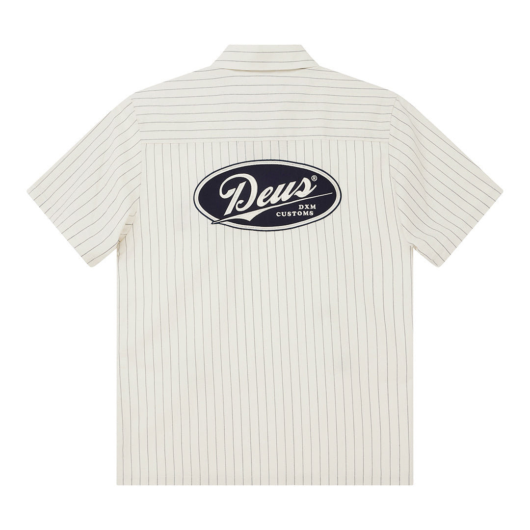 FORECOURT STRIPE SHIRT DIRTY WHITE