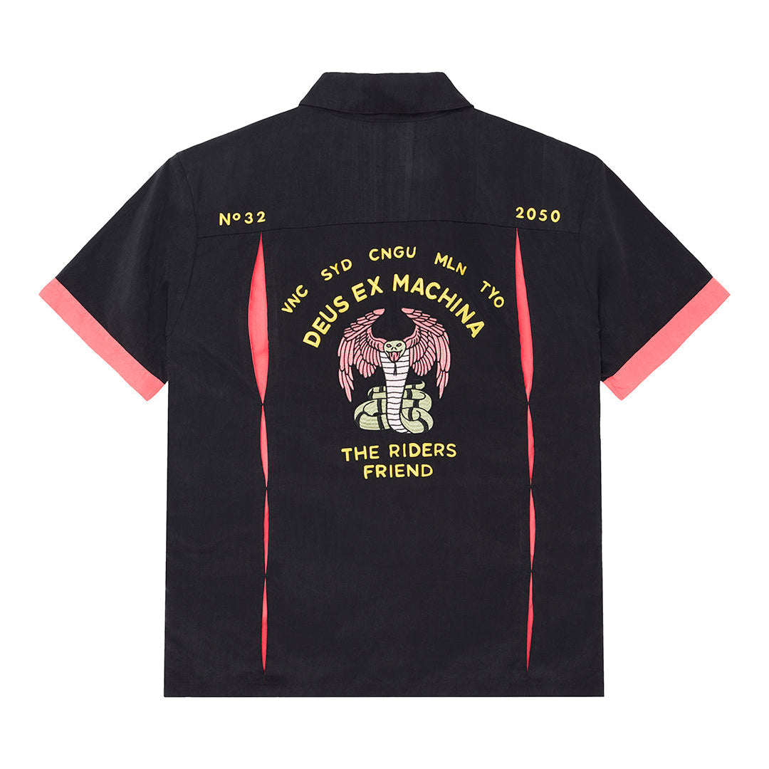 HISSSTERICAL BOWLING SHIRT BLACK