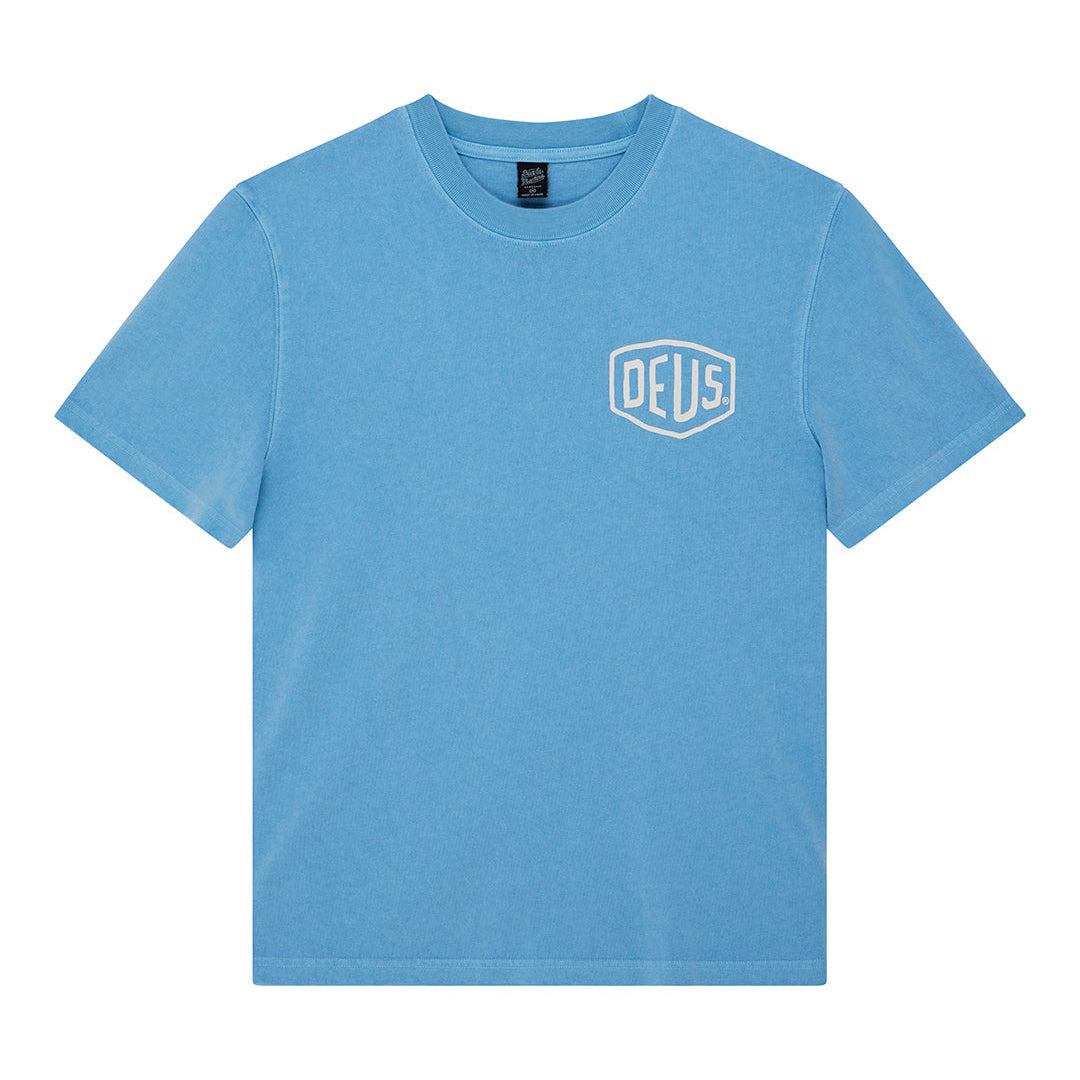 SHIELD GARMENT DYED TEE BONNIE BLUE