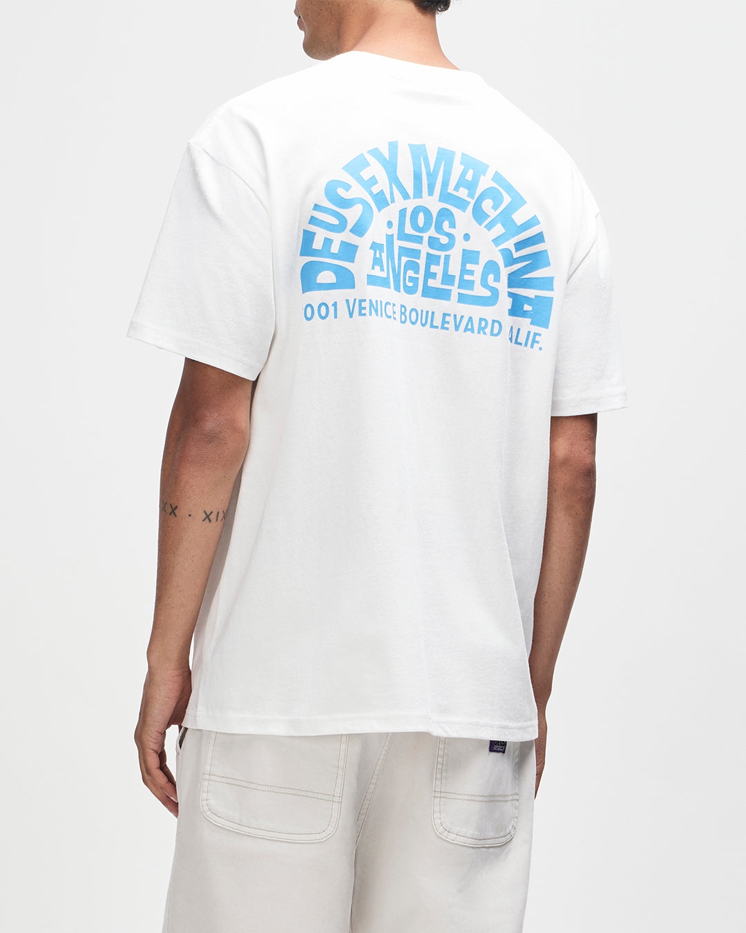 LOS ANGELES ADDRESS TEE VINTAGE WHITE