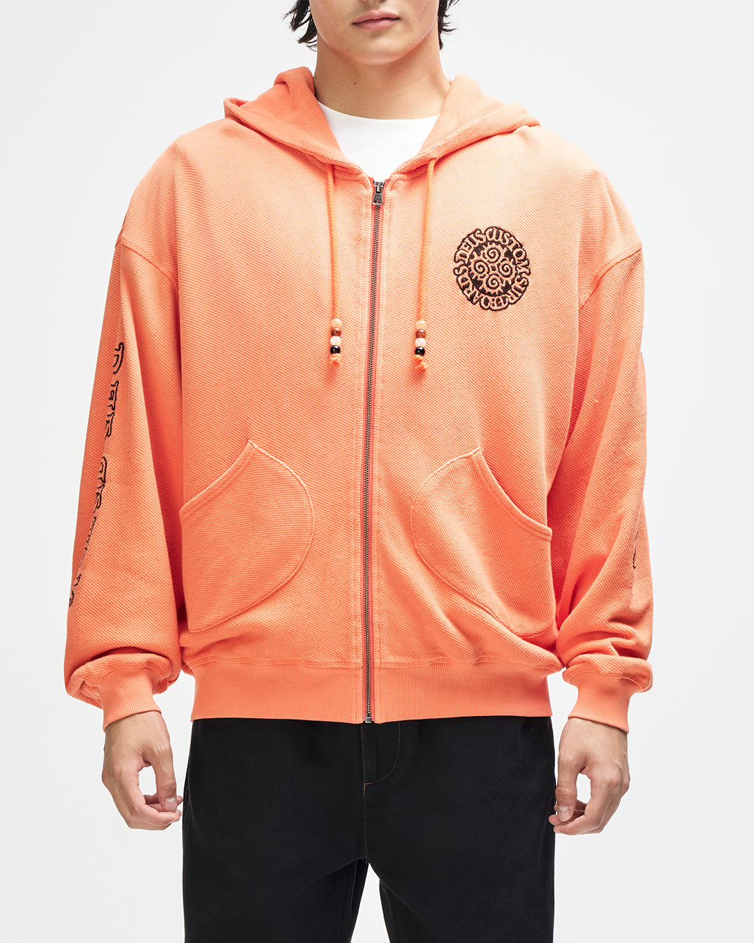 NOUVEAU ZIP HOODIE RED GRADIENT