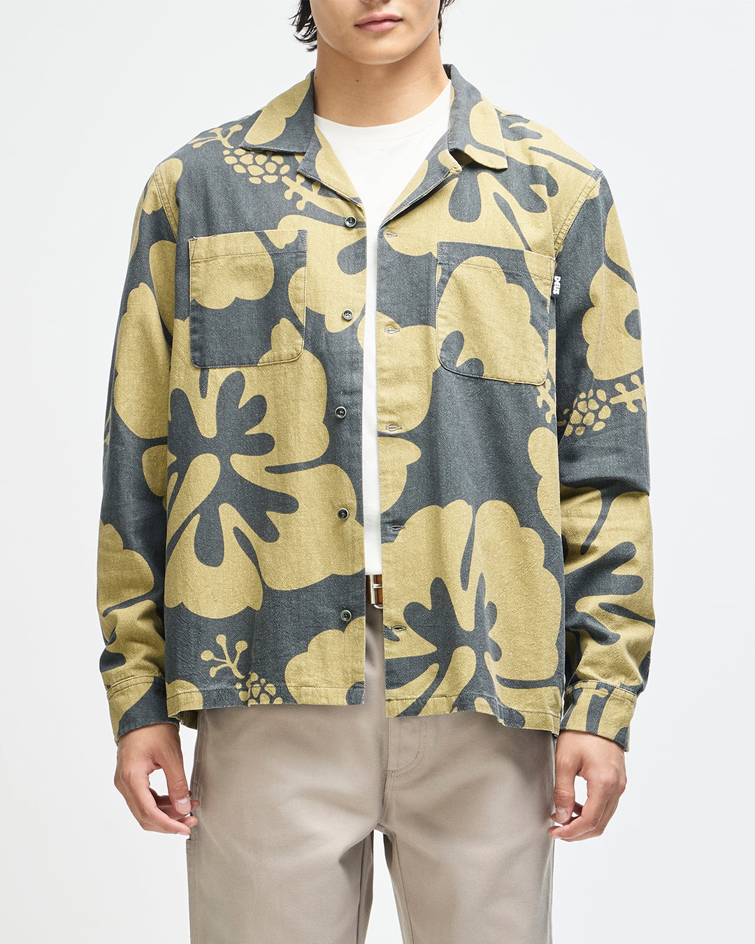 OAHU LS SHIRT ANTHRACITE GREY
