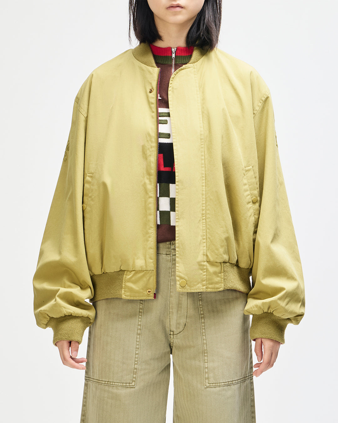 PENDULA REVERSIBLE JACKET WILLOW GREEN / BLANKET RED