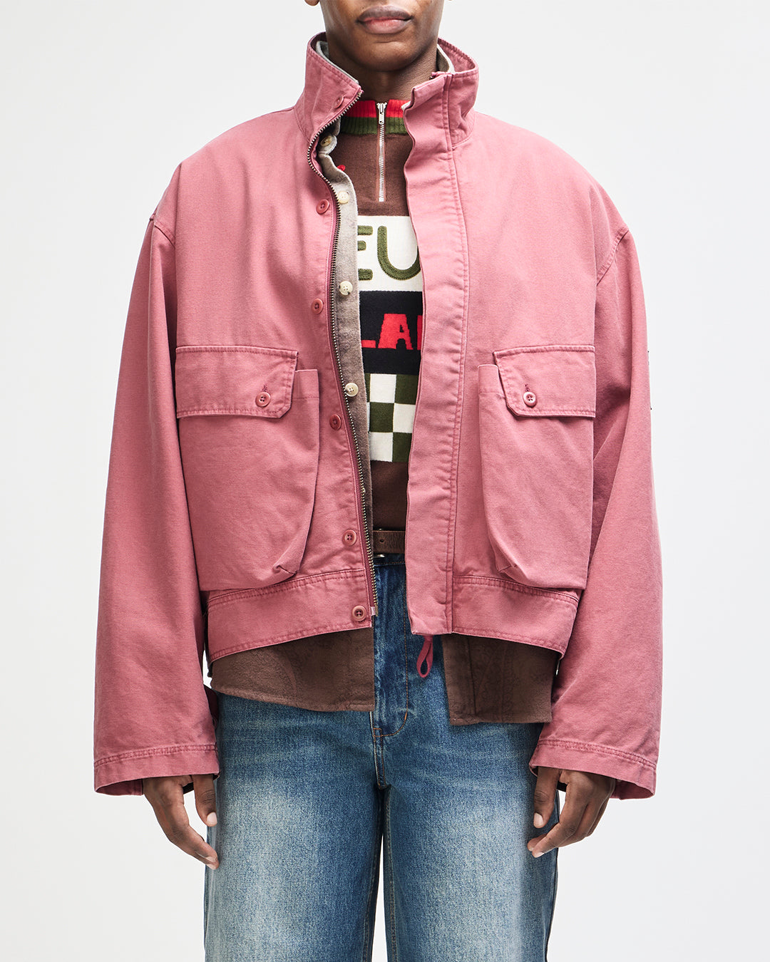 COMMON STATE JACKET OVERDYED RED