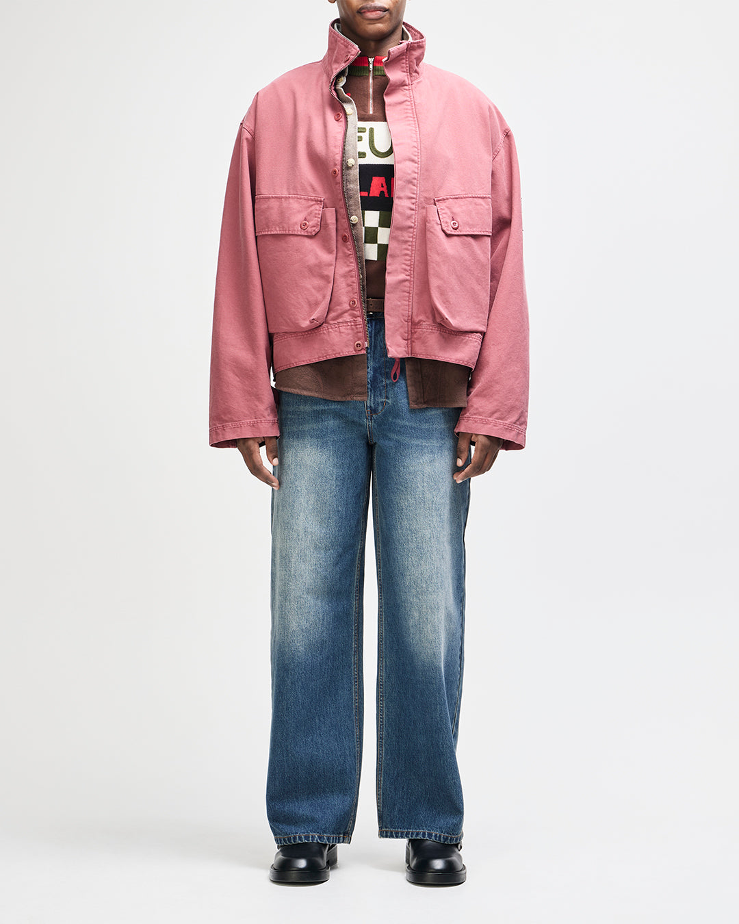 COMMON STATE JACKET OVERDYED RED