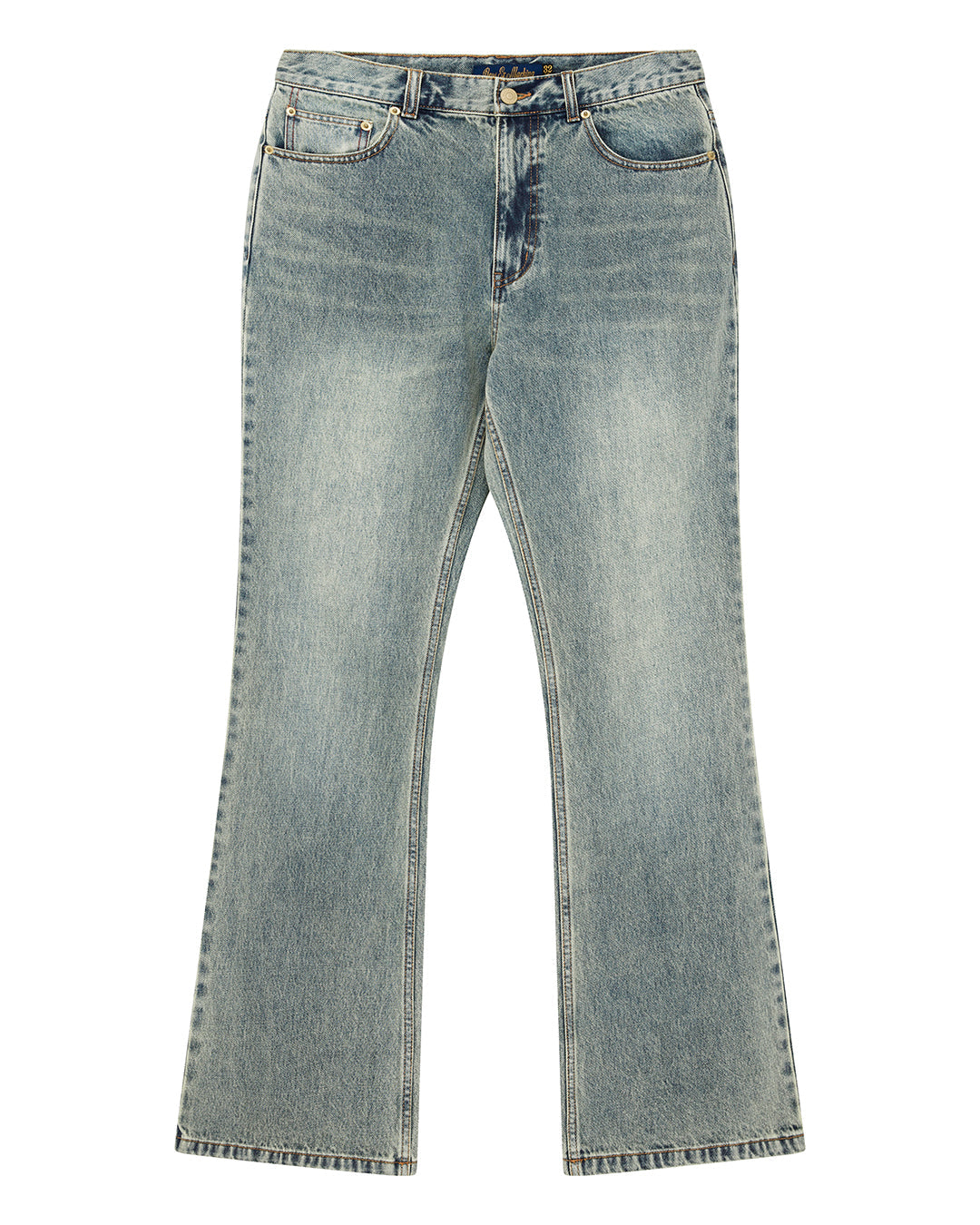 CURVE LINE BOOTCUT JEAN DIRTY DENIM