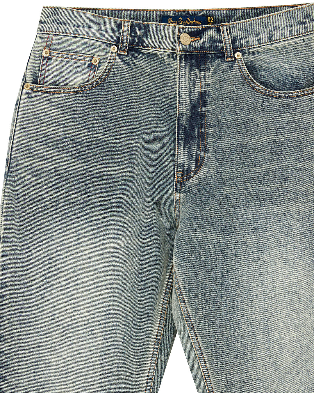 CURVE LINE BOOTCUT JEAN DIRTY DENIM