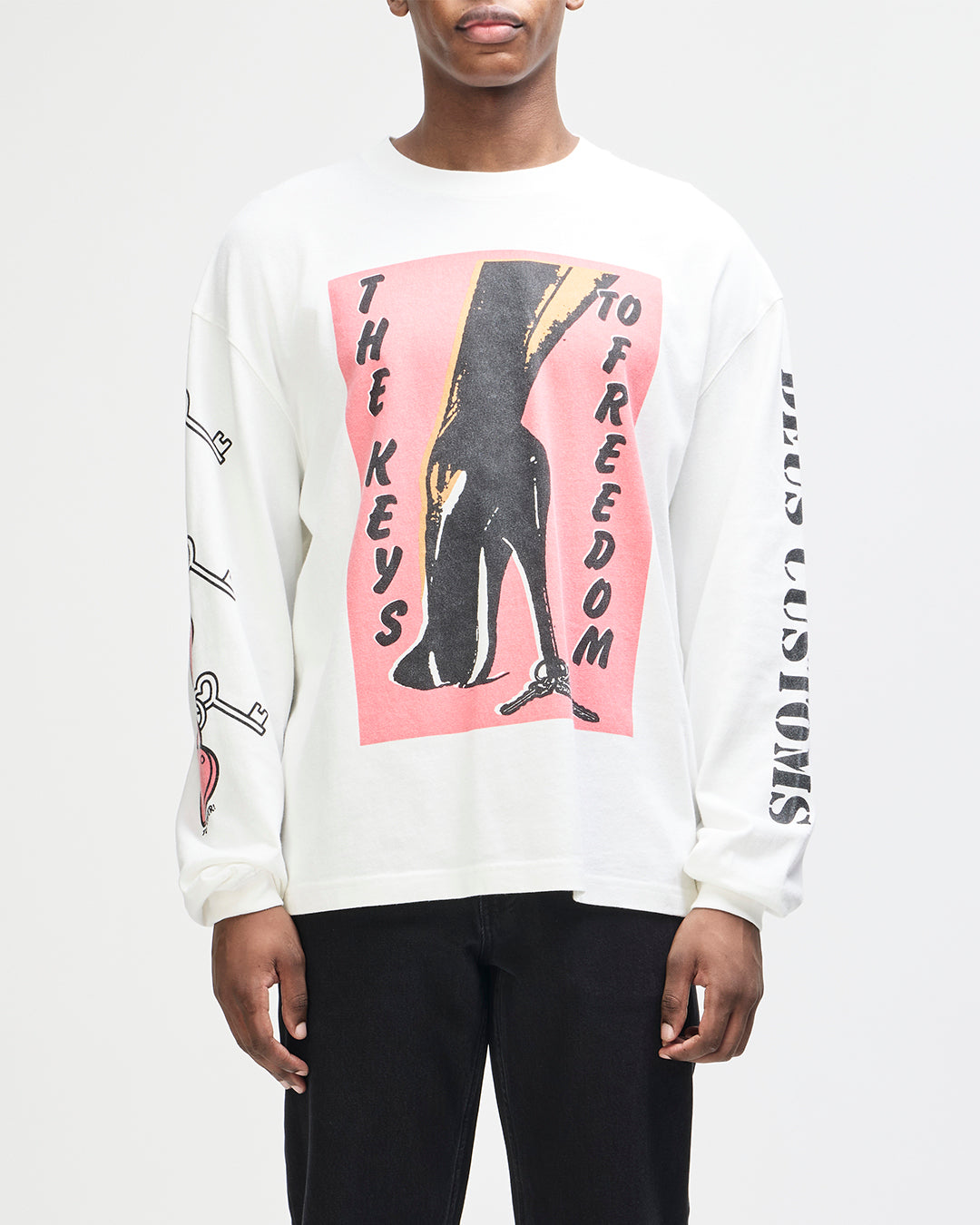 LOCKET OS LS TEE VINTAGE WHITE