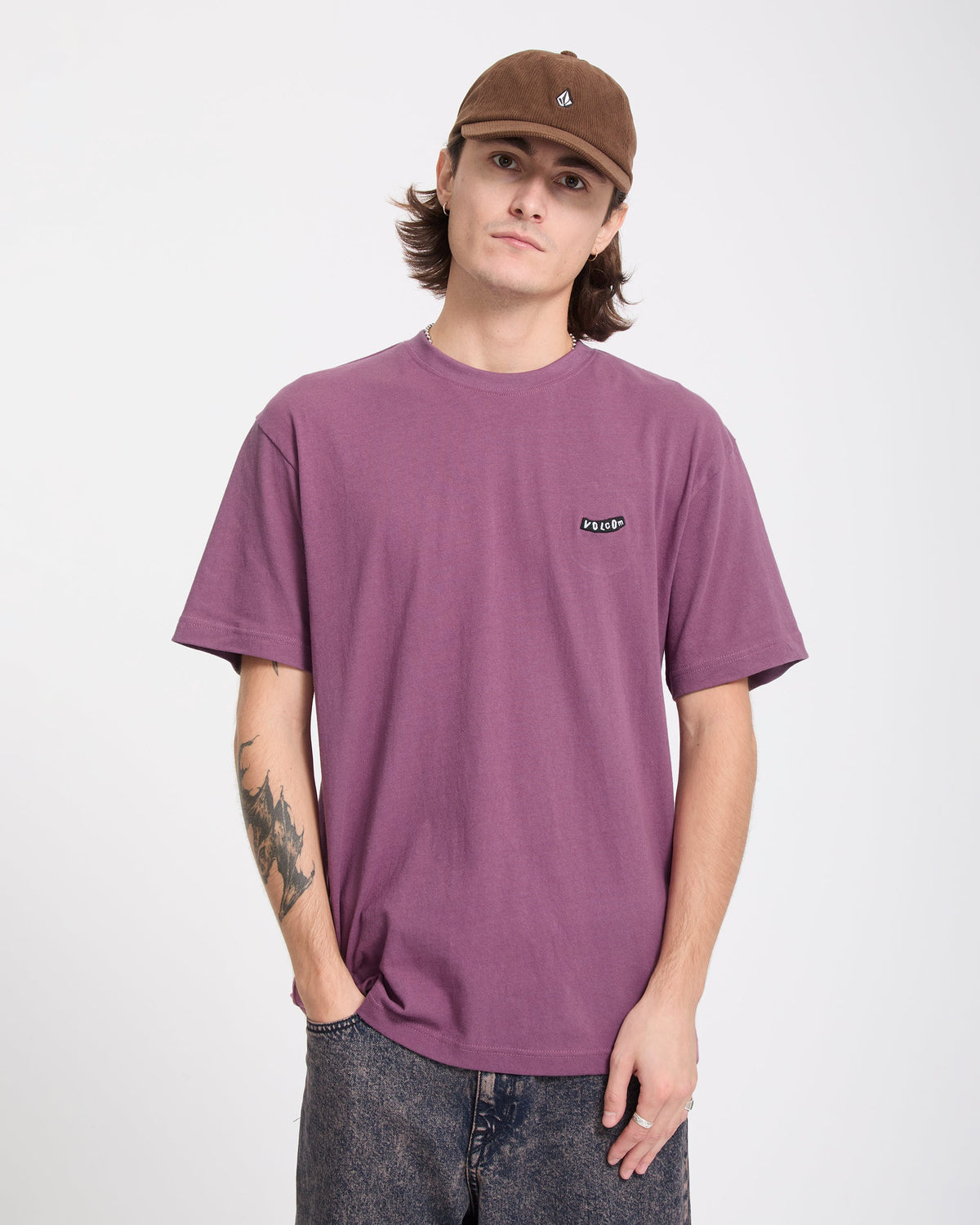 FULL STONE ADJ CORD HAT CACAO