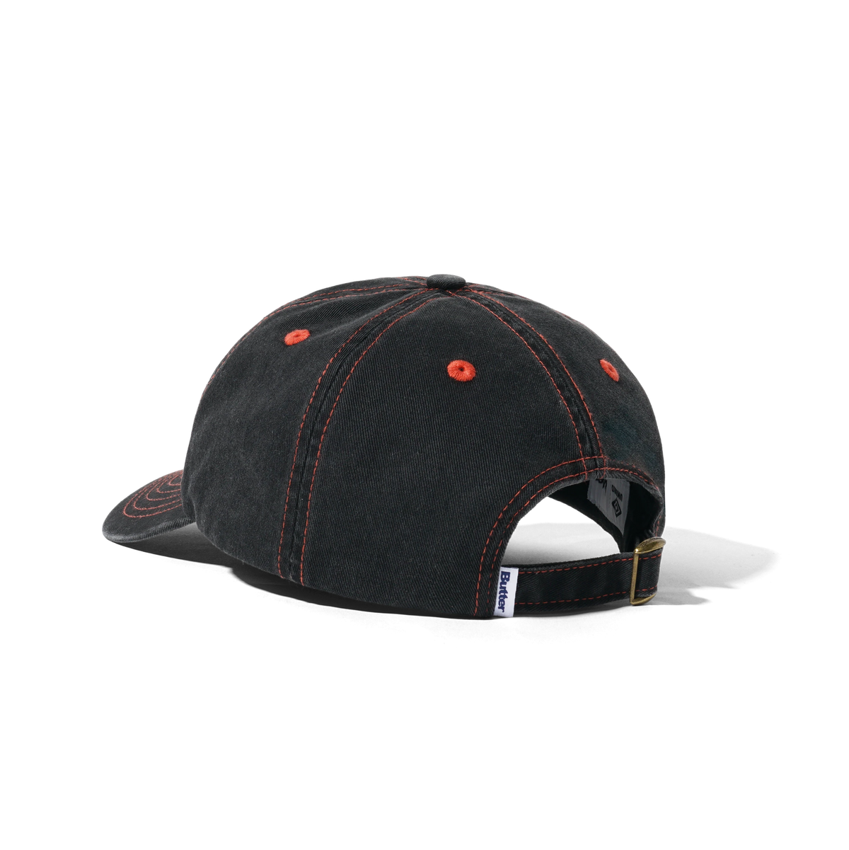 DIAMOND LOGO 6 PANEL CAP WASHED BLACK