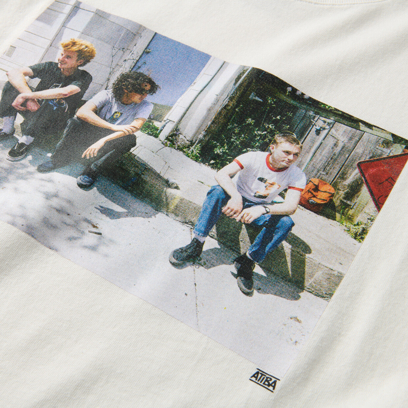 SKATE ATIBA HAZE CURB CREW SS TEE WHITE
