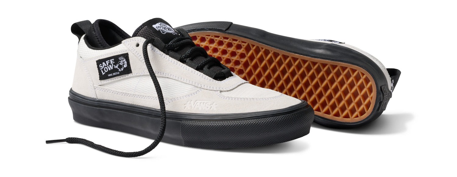SKATE SAFE LOW BONE WHITE / BLACK