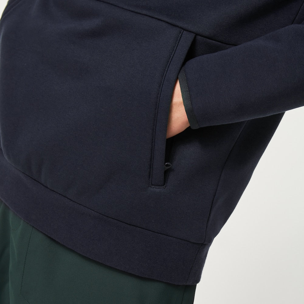 RIDER LONG 2.0 HOODIE BLACK / WHITE