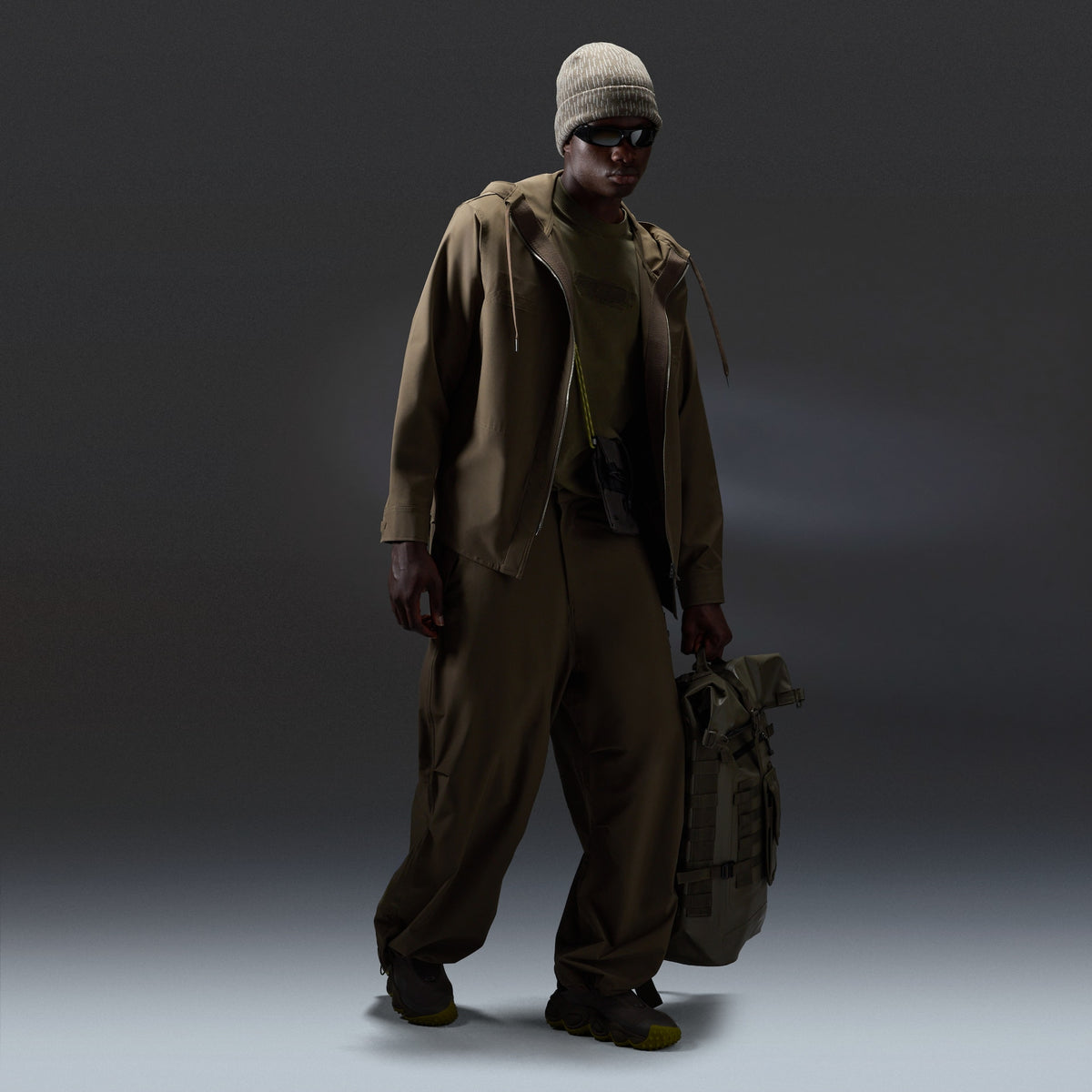 RESERVE STRATO HOODED OVERSHIRT DEEP OLIVE