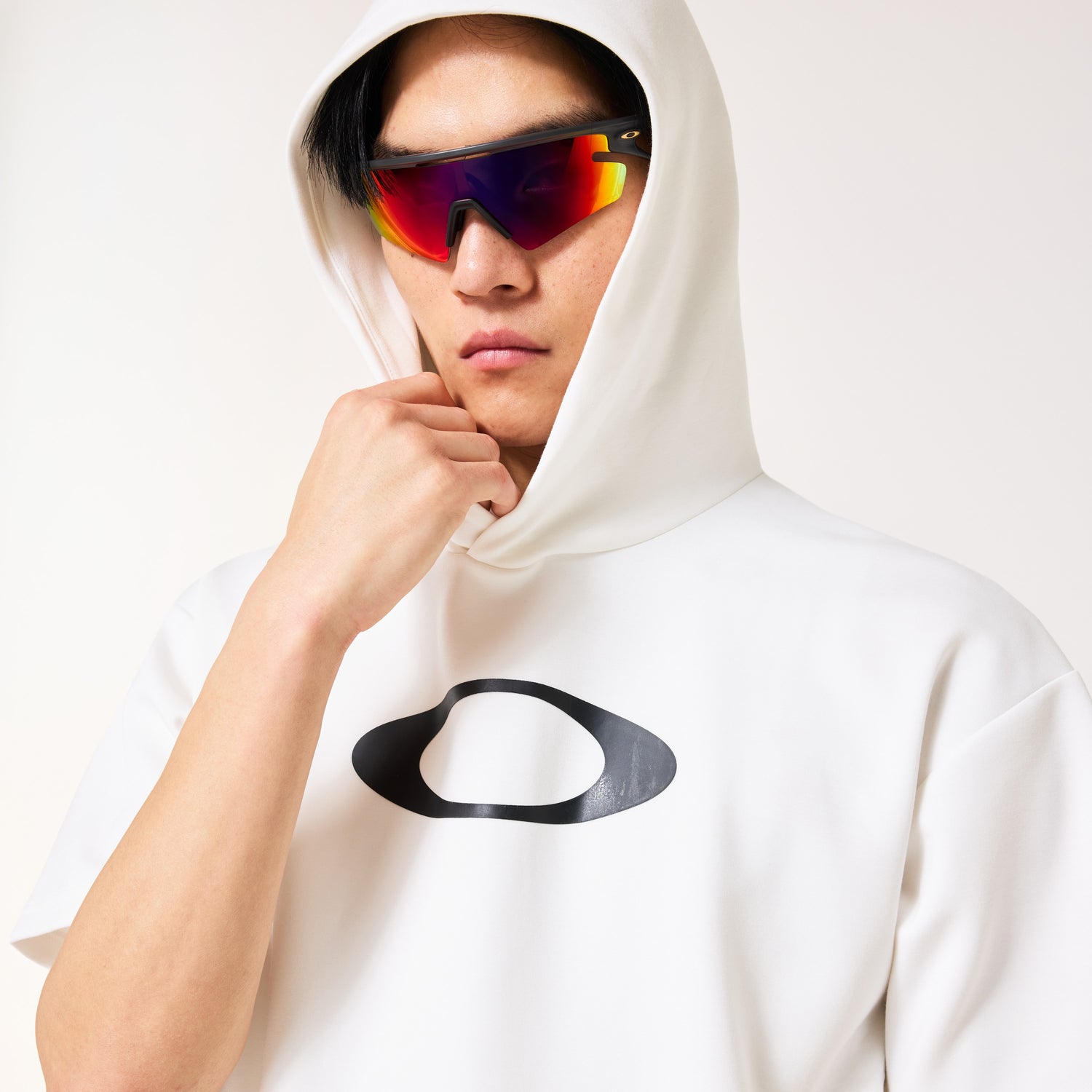 ENHANCE QD FLEECE S/S HOODY 5.0 CERAMIC WHITE