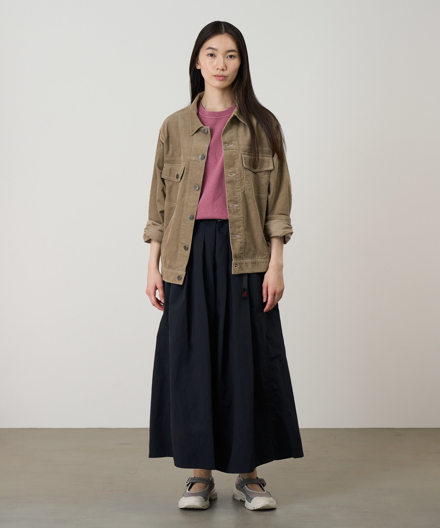 NYLON FLARE PANT BLACK