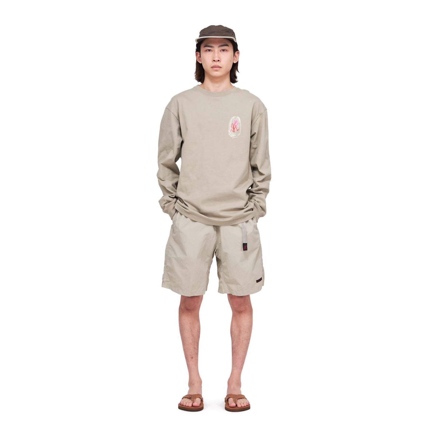 NYLON PACKABLE G-SHORT DUNE