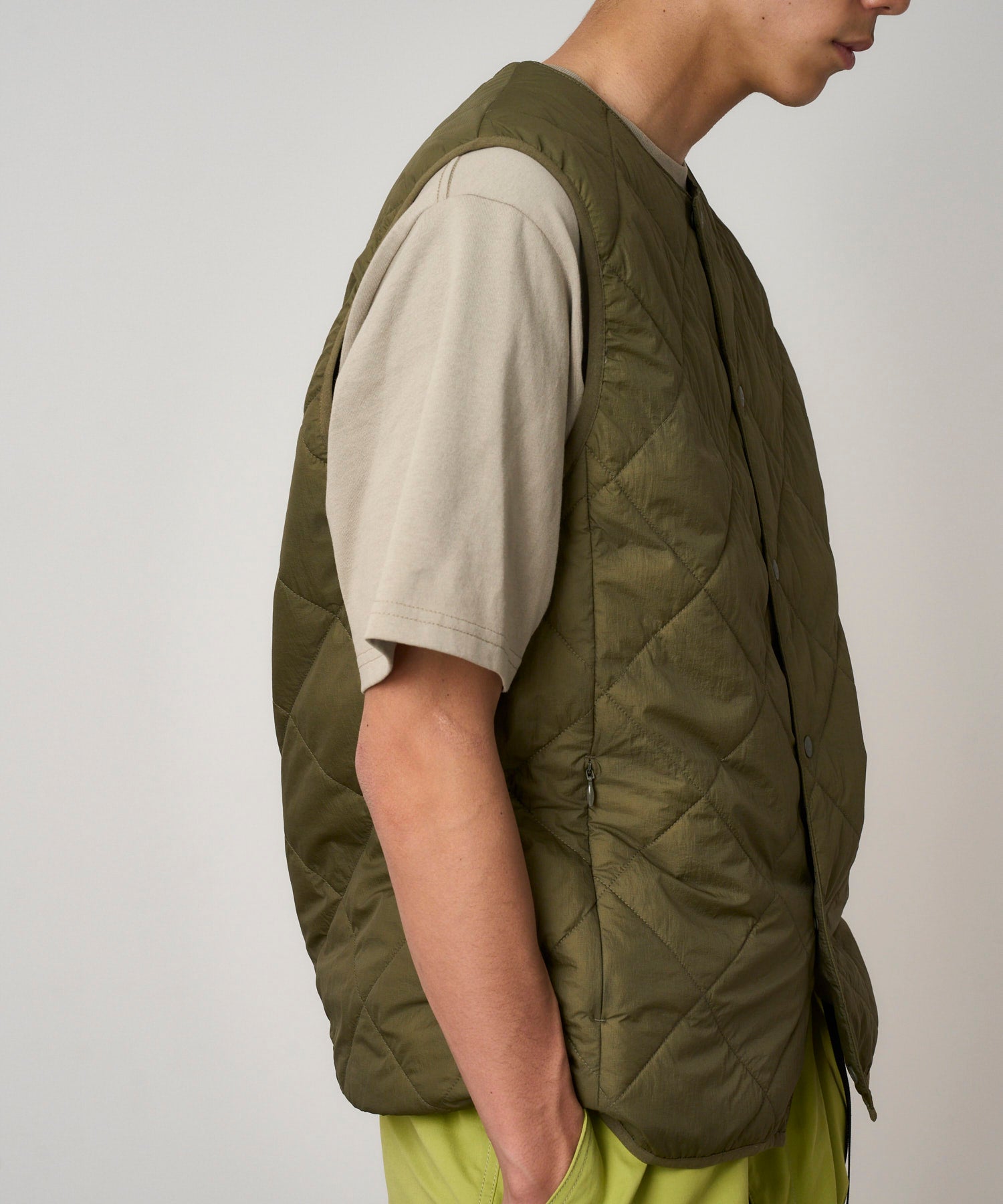 THERMAL INSULATION QUILTED VEST DEEP LAUREL