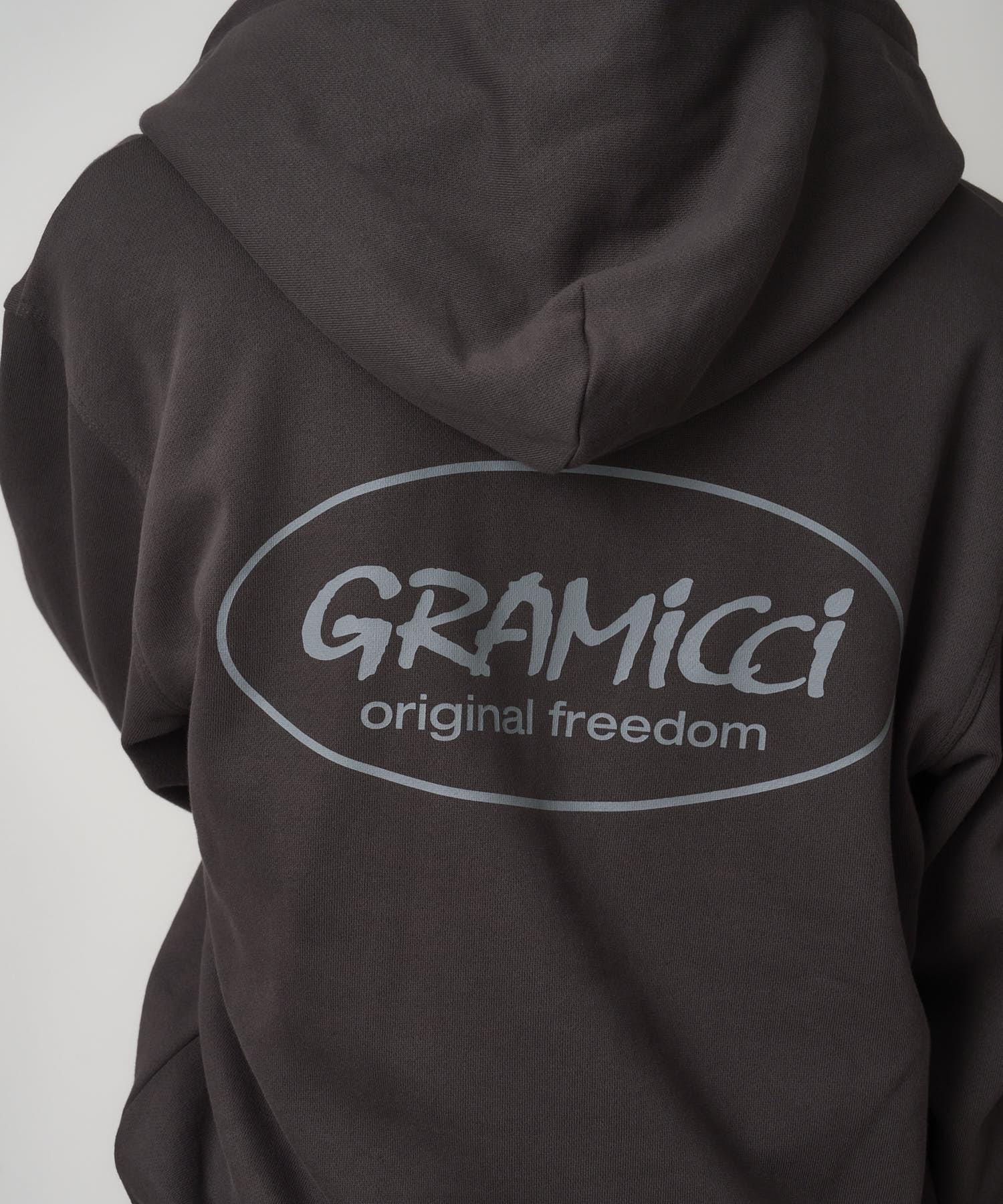 ORIGINAL FREEDOM ZIP HOODED SWEATSHIRT DEEP BROWN