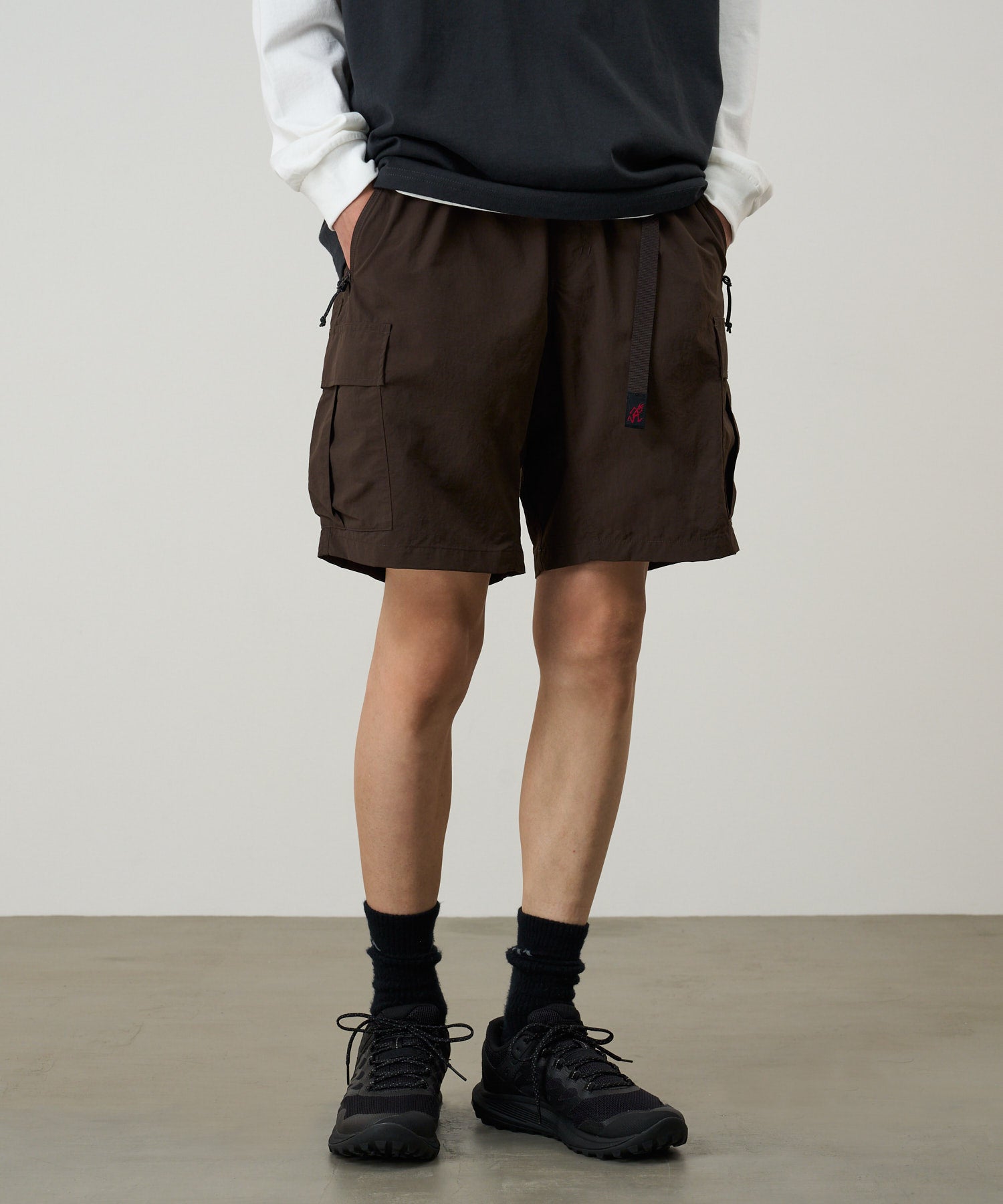 NYLON EXPLORER CARGO SHORT CHOCOLATE