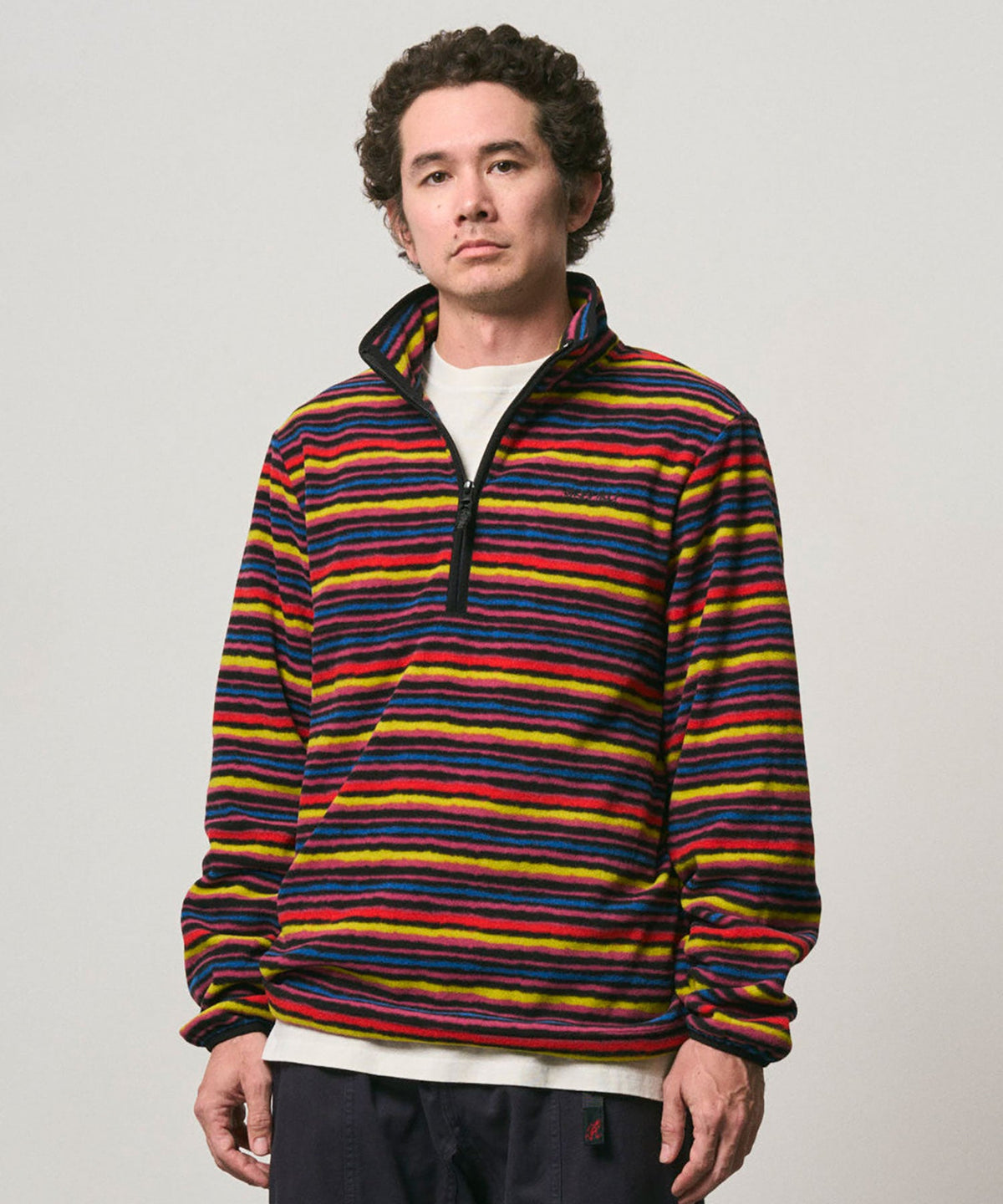 THERMAL FLEECE PULLOVER STRIPE