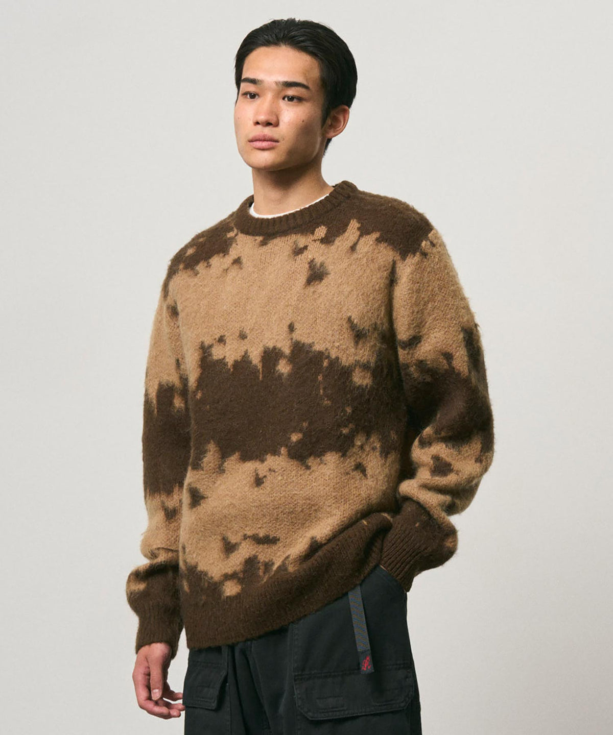 MOHAIR SPLATTER SWEATER TAUPE SPLATTER