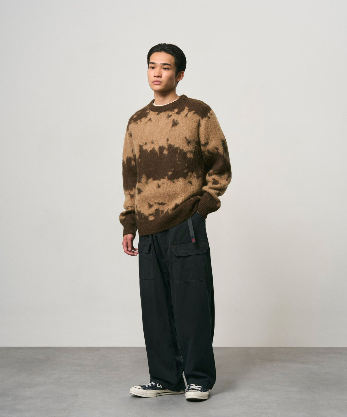 MOHAIR SPLATTER SWEATER TAUPE SPLATTER