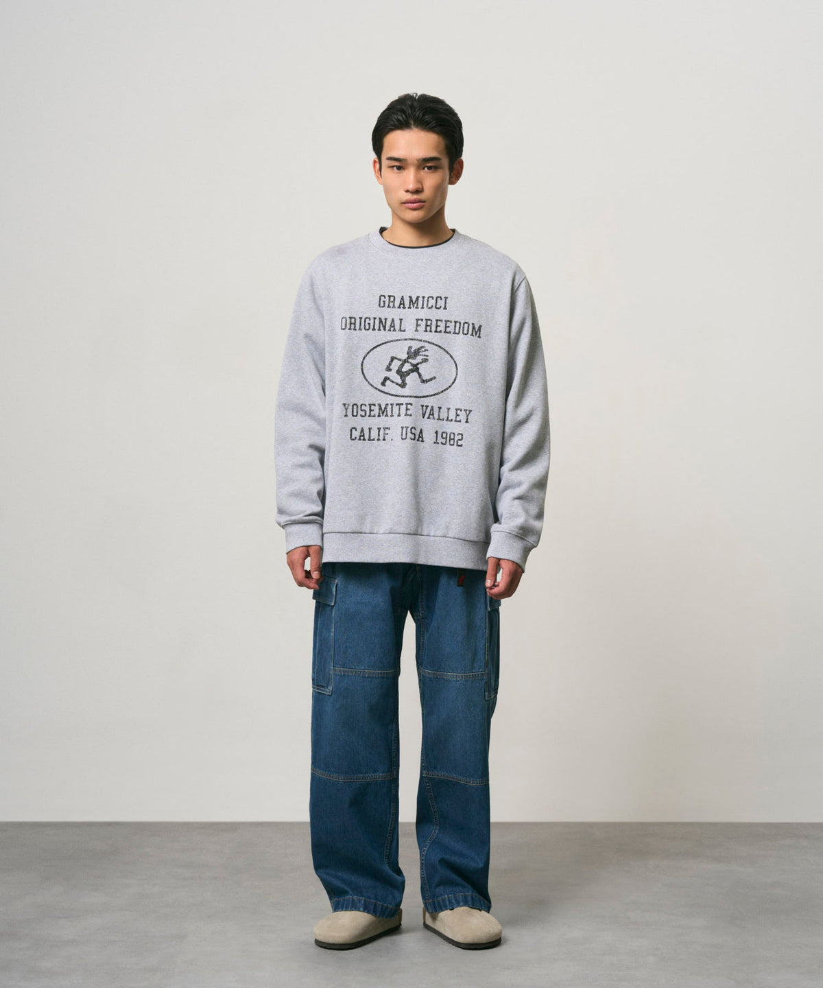 YOSEMITE VALLEY SWEATSHIRT GREY HEATHER